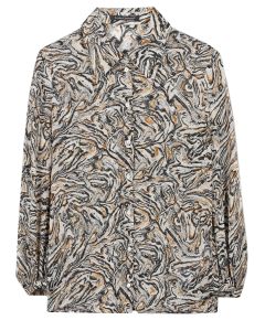 Luisa Cerano blouse met marmerprint